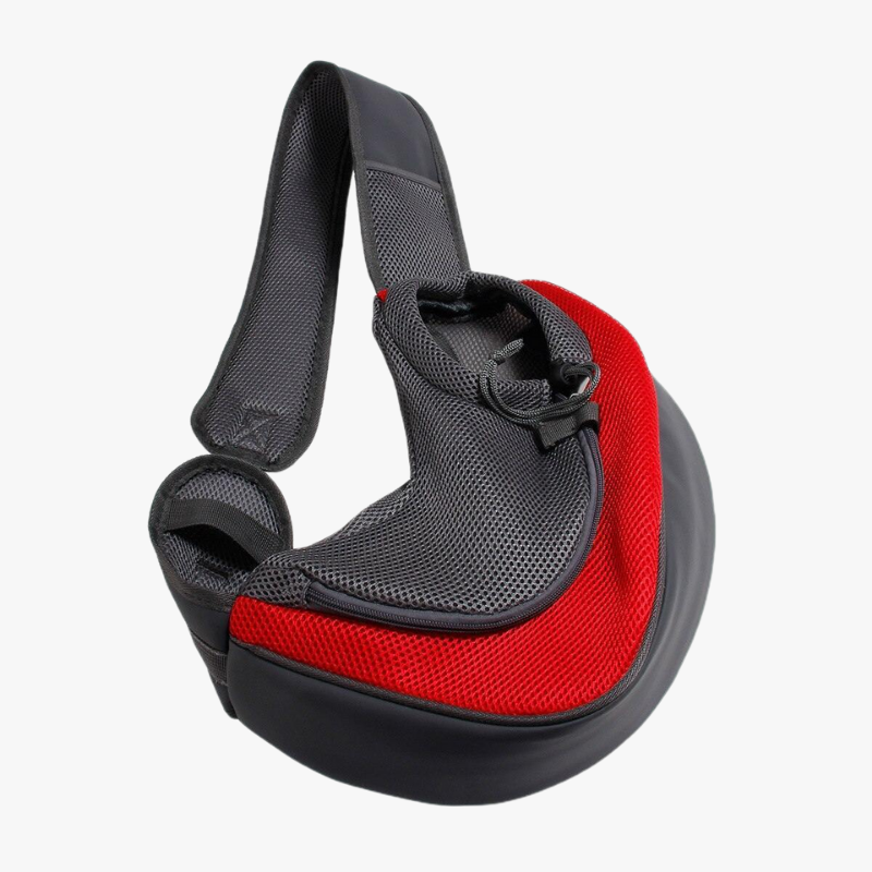 Sacoche de voyage pour chien PRINCE / Rouge coquelicot | Truviafit